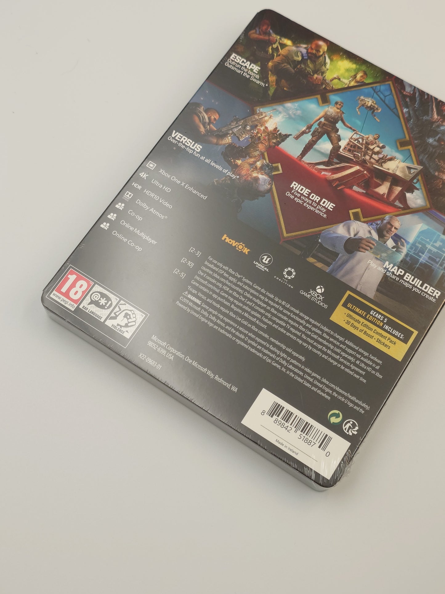 Gears 5 – Ultimate Edition Steelbook (Xbox One, PAL) – Factory Sealed