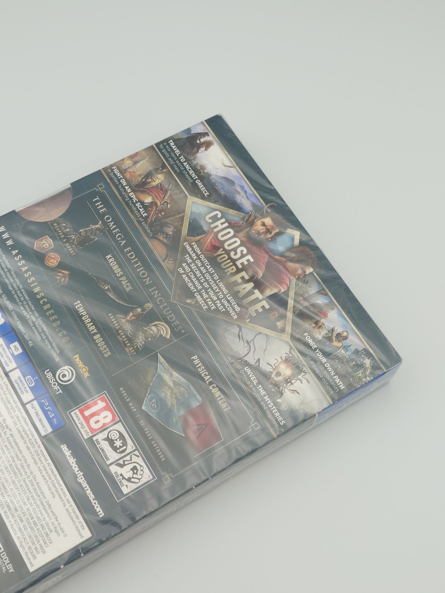 Assassin's Creed Odyssey – Omega Edition with Custom Acrylic Display Case (PS4, UK PAL) – Factory Sealed