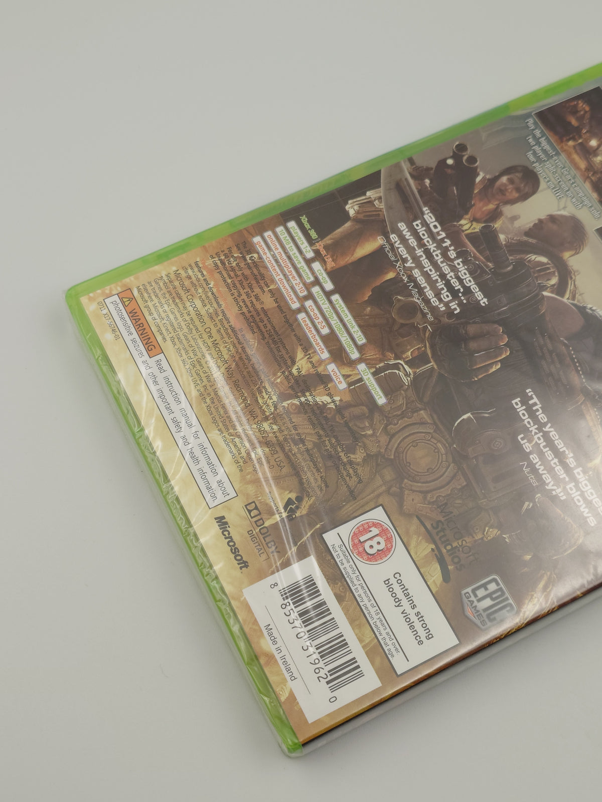 Gears of War 3 (Xbox 360, PAL) - Factory Sealed