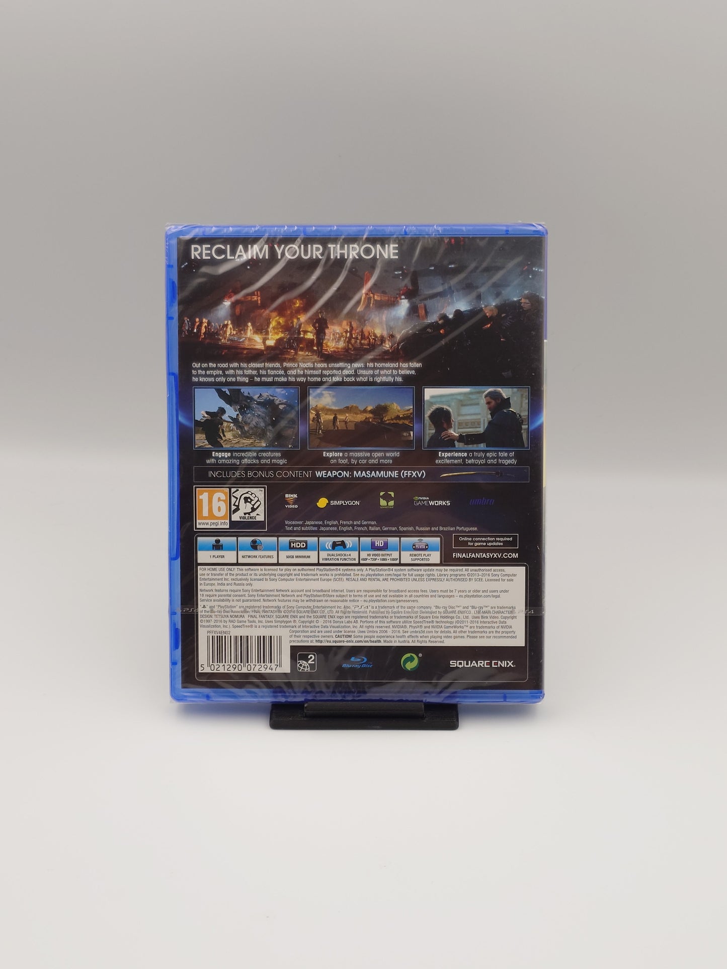 Final Fantasy XV - Day One Edition (PS4, UK PAL) - Factory Sealed