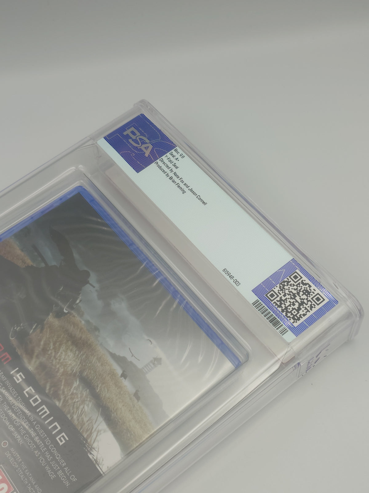 Ghost of Tsushima 'First Print Reversible Cover' (PS4, UK PAL, Factory Sealed) - PSA Graded 9.8 A+