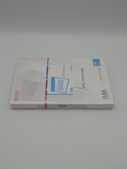 Nintendo Wii 2000 Points Card (Nintendo Wii, UKV) – Factory Sealed