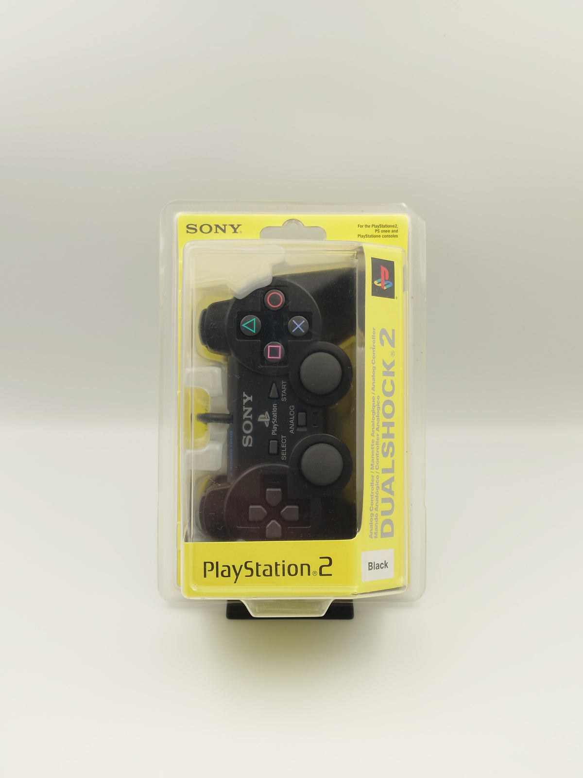 PlayStation 2 DualShock 2 Controller - Black (PS2, PAL) - Factory Sealed