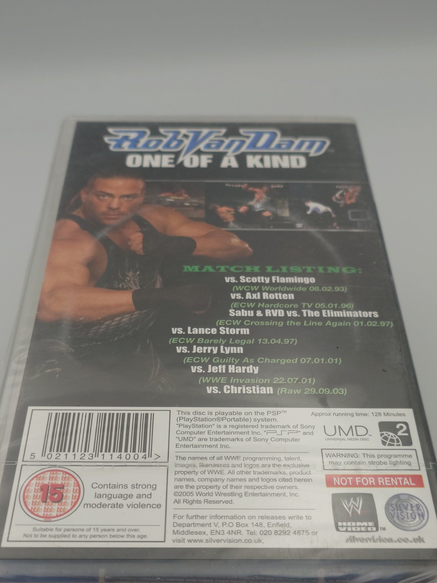 WWE: Rob Van Dam – One of a Kind (PSP UMD Video, PAL) – Factory Sealed