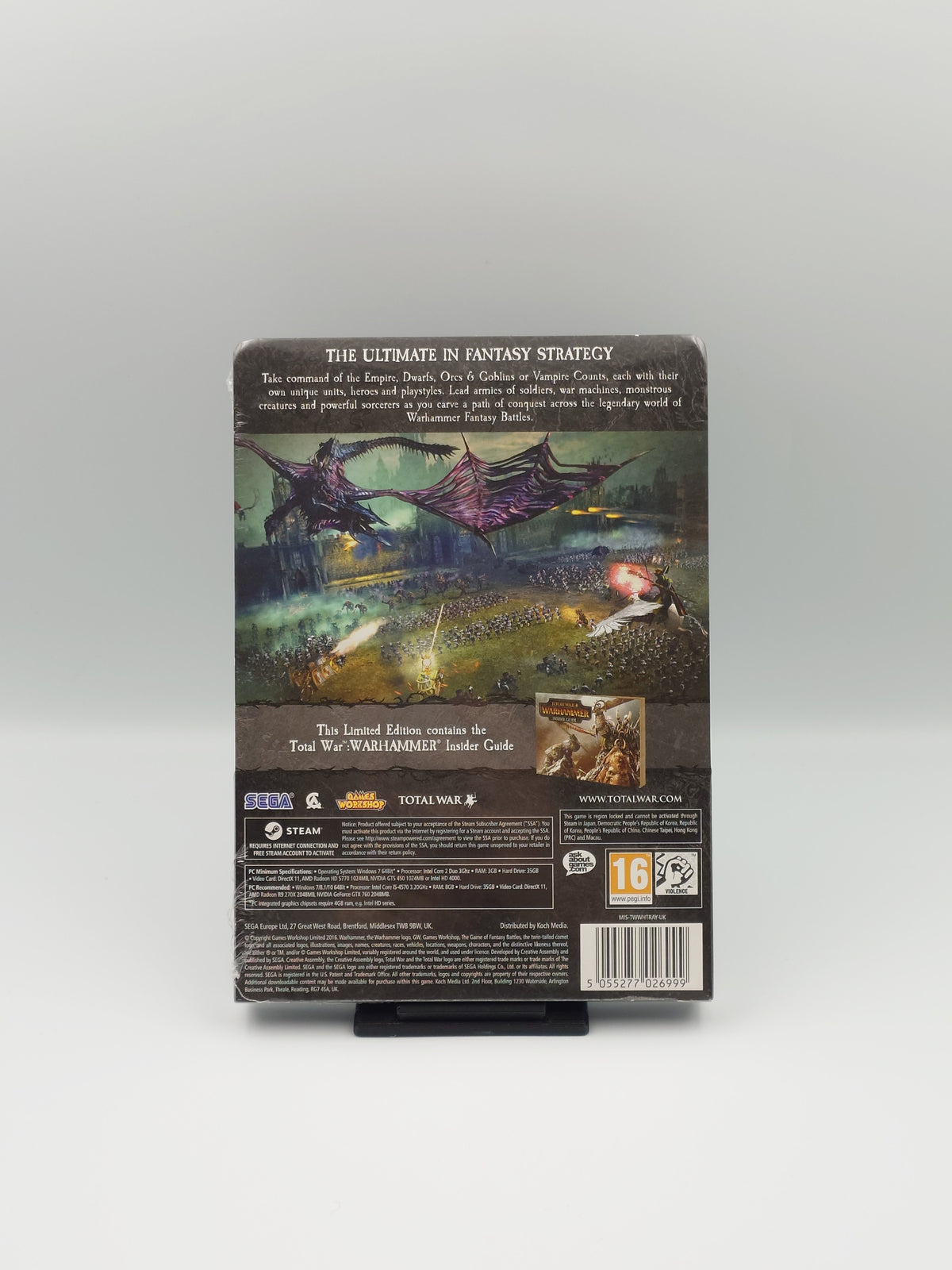 Total War: Warhammer - Limited Edition Steelbook (PC, UK PAL) - Factory Sealed