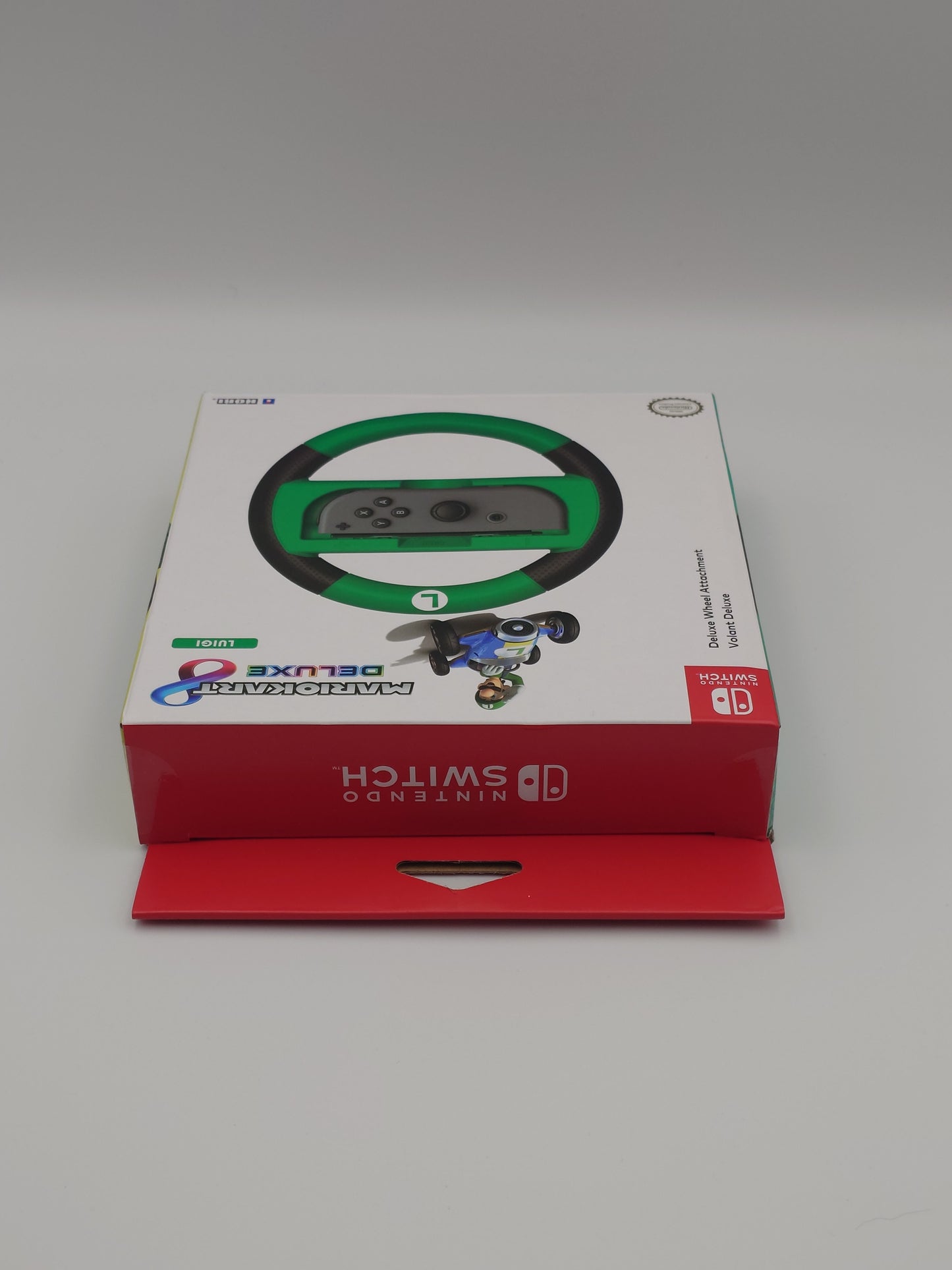 Mario Kart 8 Deluxe – Deluxe Wheel Attachment: Luigi Variant (Nintendo Switch) – Factory Sealed