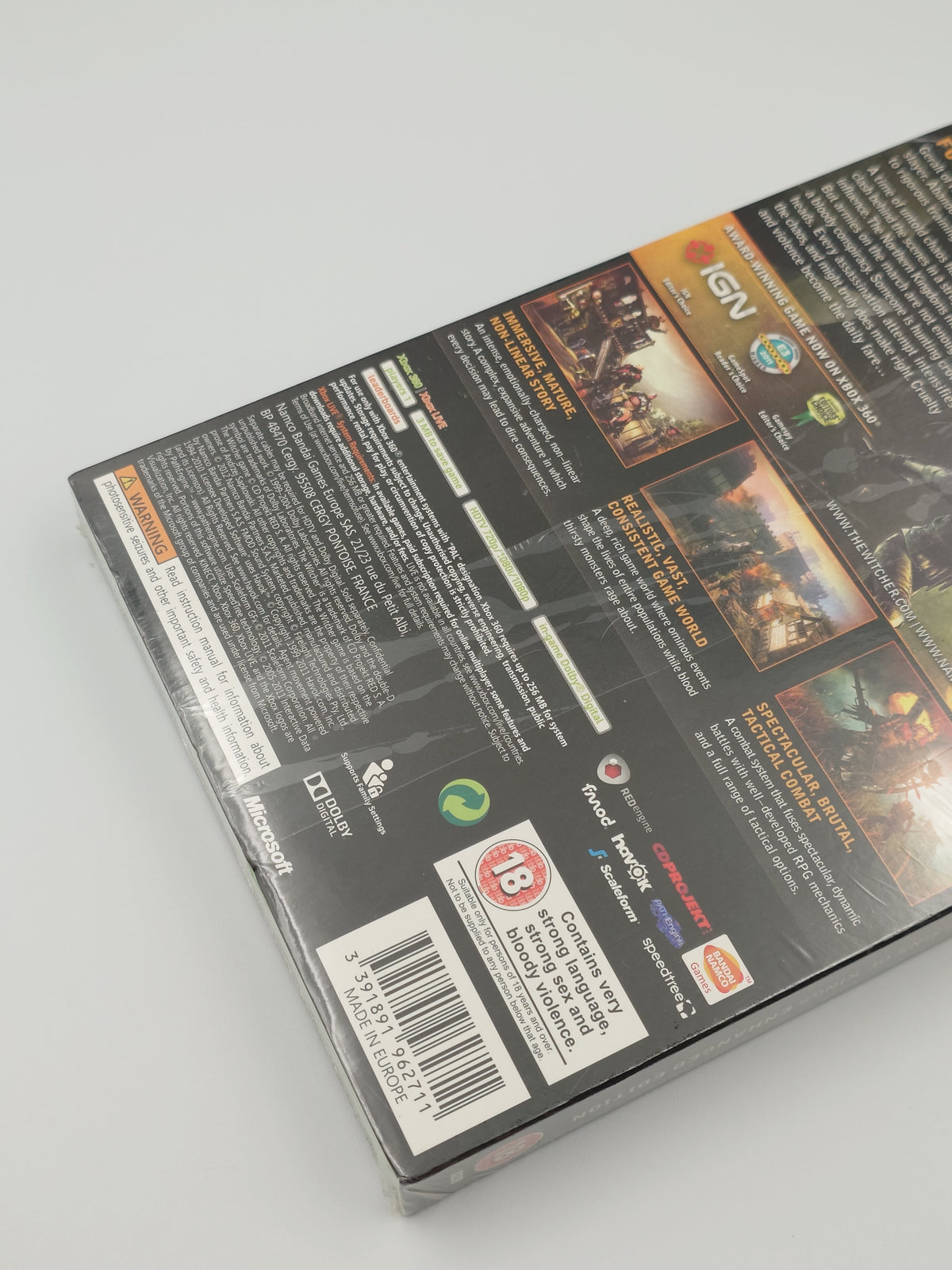 The Witcher 2: Assassins of Kings — Enhanced Edition (Xbox 360, PAL) - Factory Sealed