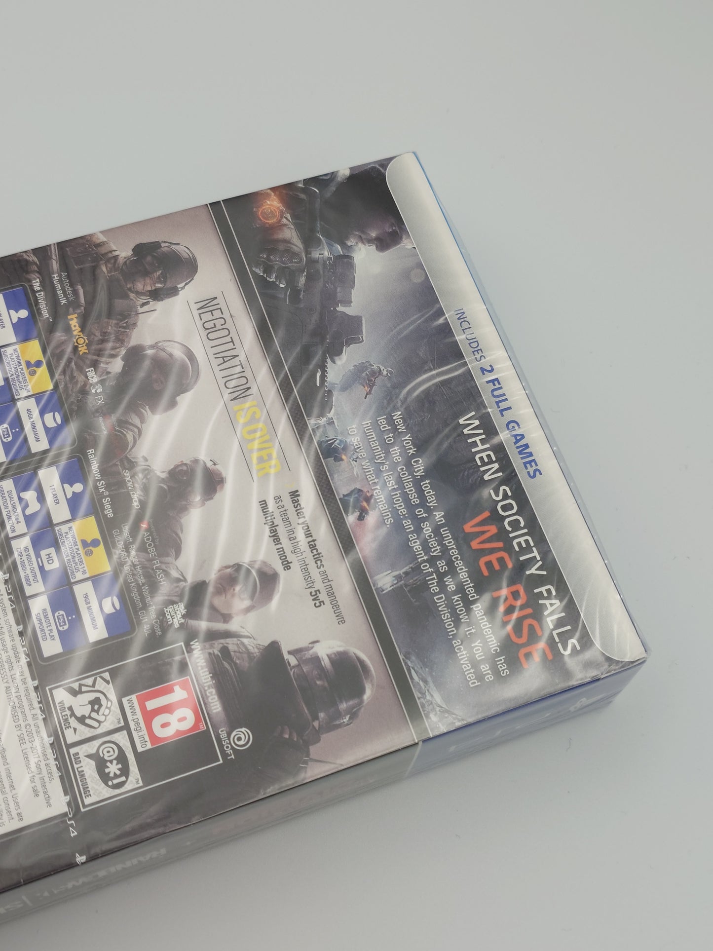 Tom Clancy's The Division & Rainbow Six Siege – Double Pack (PS4, UK PAL) – Factory Sealed