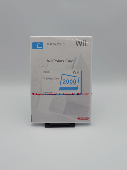 Nintendo Wii 2000 Points Card (Nintendo Wii, UKV) – Factory Sealed