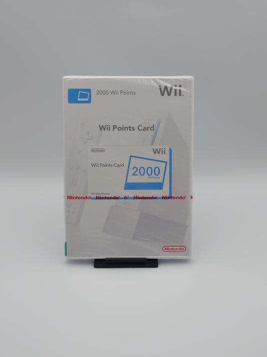Nintendo Wii 2000 Points Card (Nintendo Wii, UKV) – Factory Sealed