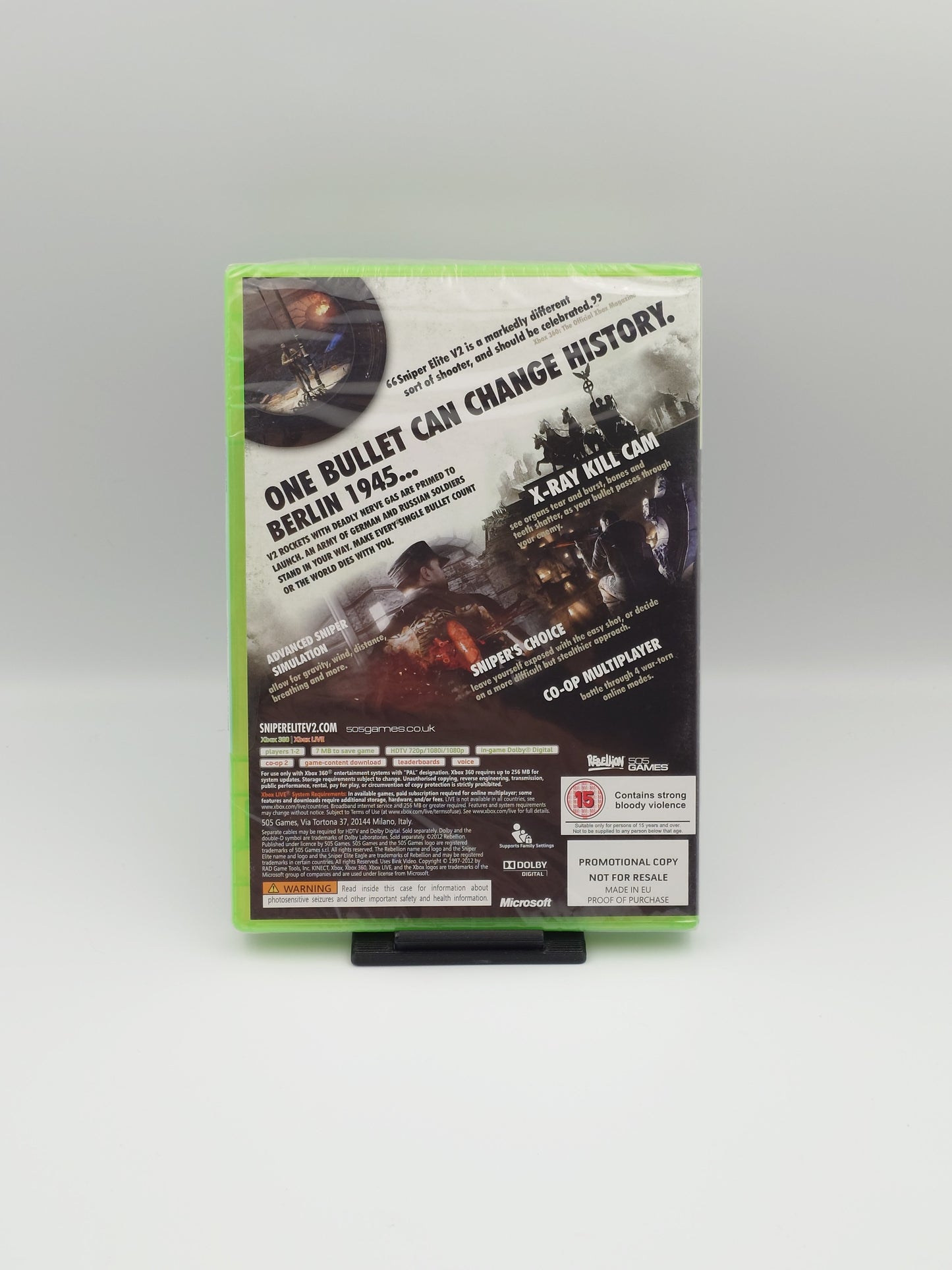 Sniper Elite V2 - Promotional Copy Not For Resale (Xbox 360, PAL) - Factory Sealed