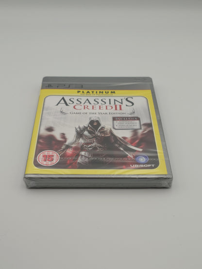 Assassin's Creed II: Game of the Year Edition (PS3 Platinum, UK PAL) – Factory Sealed