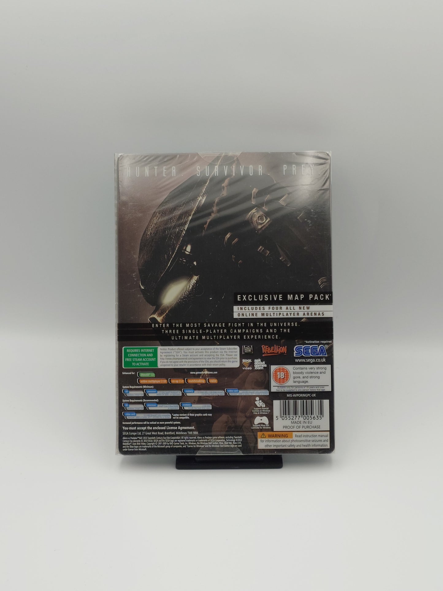 Aliens vs Predator – Limited Edition Steelbook (PC, UK PAL) – Factory Sealed