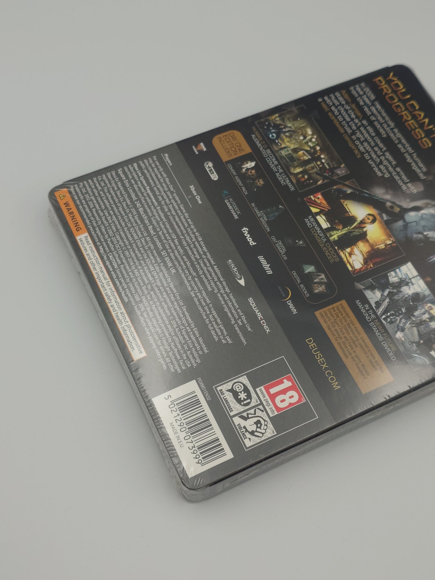 Deus Ex: Mankind Divided – Day One Steelbook (Xbox One, PAL) – Factory Sealed