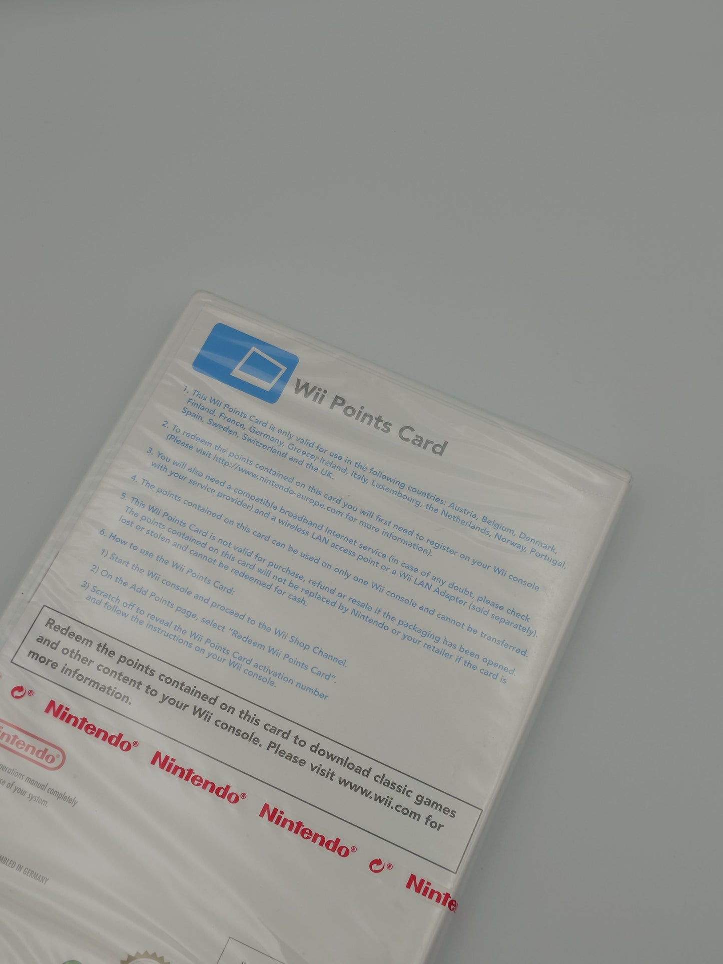 Nintendo Wii 2000 Points Card (Nintendo Wii, UKV) – Factory Sealed