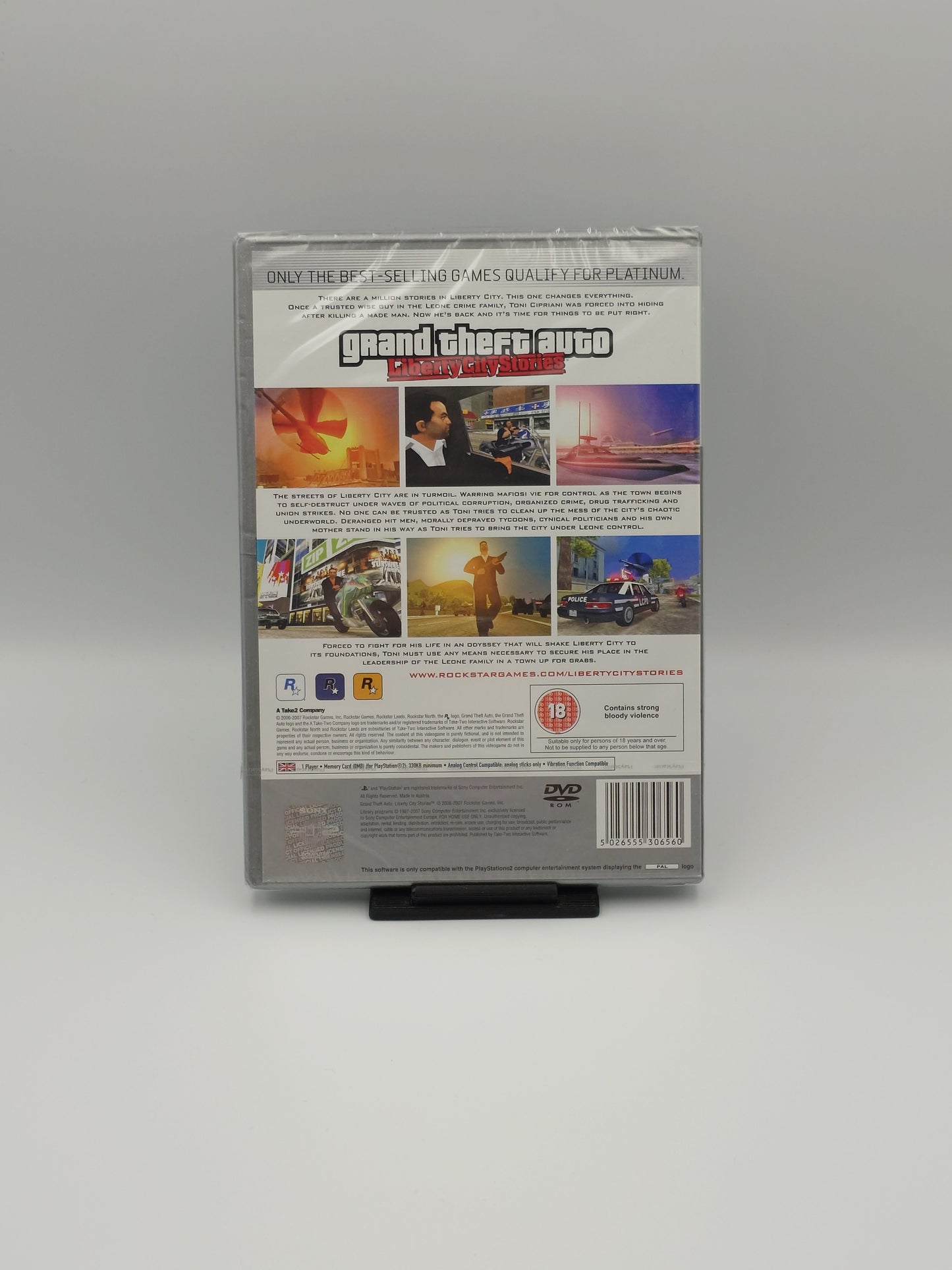 Grand Theft Auto: Liberty City Stories (PS2 Platinum, UK PAL) – Factory Sealed