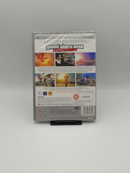 Grand Theft Auto: Liberty City Stories (PS2 Platinum, UK PAL) – Factory Sealed