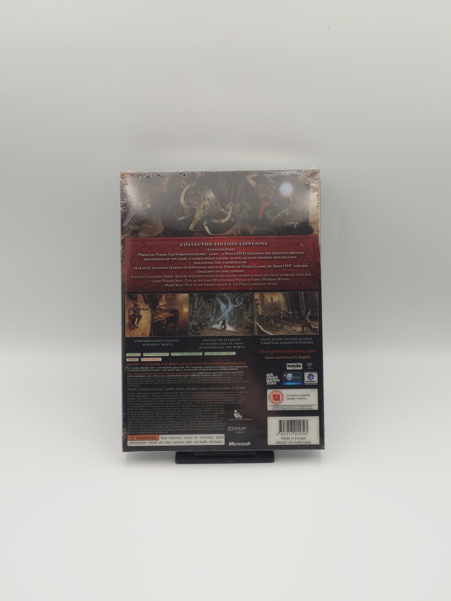 Prince Of Persia: The Forgotten Sands – Limited Collector's Edition (Xbox 360, PAL) – Factory Sealed