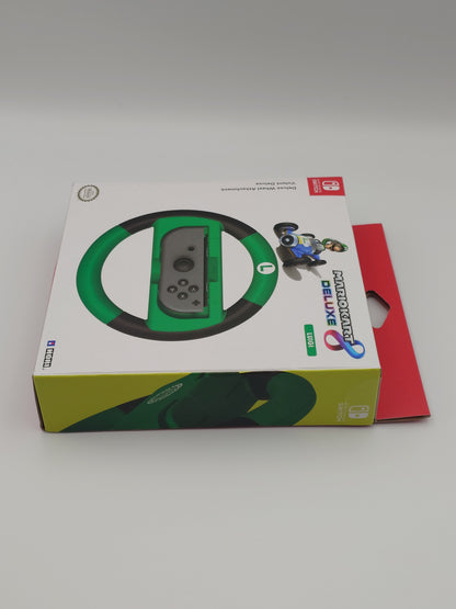 Mario Kart 8 Deluxe – Deluxe Wheel Attachment: Luigi Variant (Nintendo Switch) – Factory Sealed