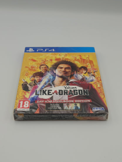 Yakuza: Like a Dragon - Day Ichi Steelbook Edition (PS4, UK PAL) – Factory Sealed