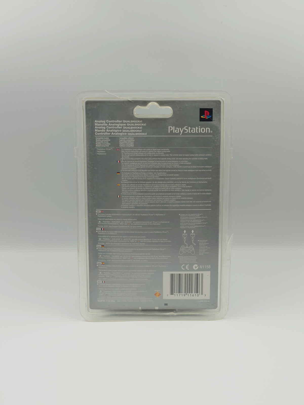 PlayStation 1 DualShock Controller - Slate Grey (PS1, PAL) - Factory Sealed