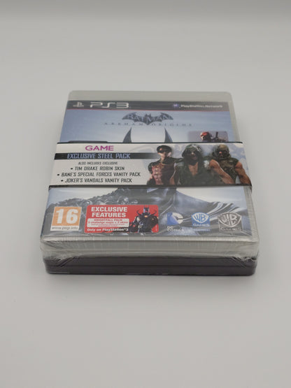 Batman: Arkham Origins – Game Exclusive Steel Pack (PS3, UK PAL) – Factory Sealed