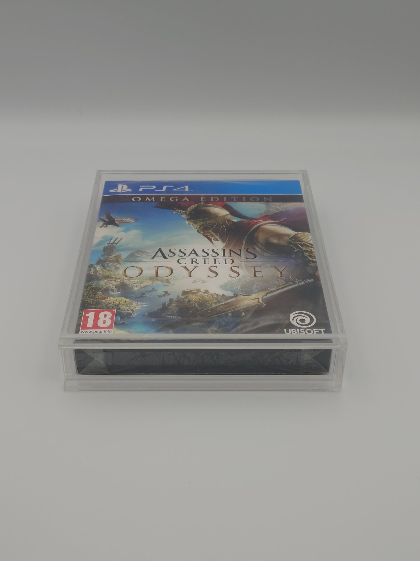 Assassin's Creed Odyssey – Omega Edition with Custom Acrylic Display Case (PS4, UK PAL) – Factory Sealed