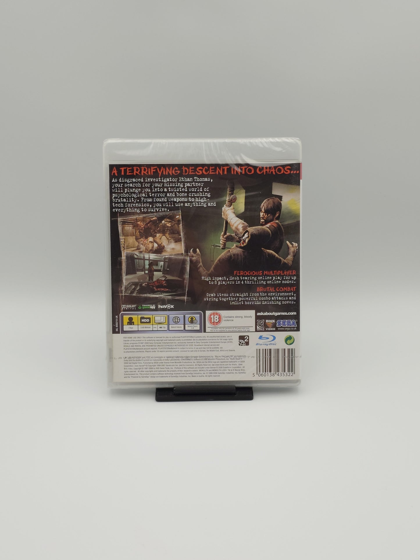 Condemned 2 (PS3, UK PAL) – Factory Sealed