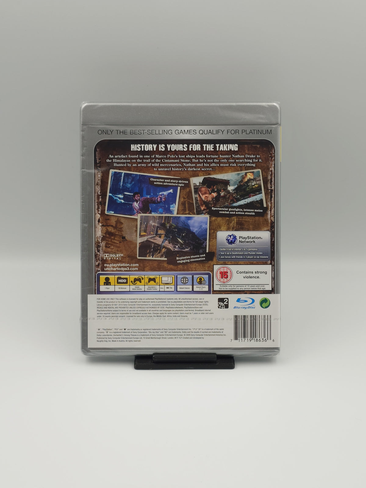 Uncharted 2: Among Thieves (PS3 Platinum, UK PAL) - Factory Sealed