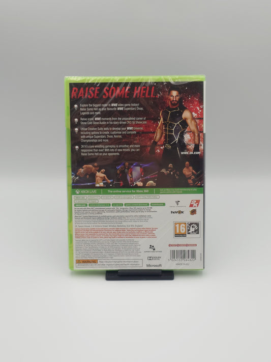 WWE 2K16 (Xbox 360, PAL) – Factory Sealed
