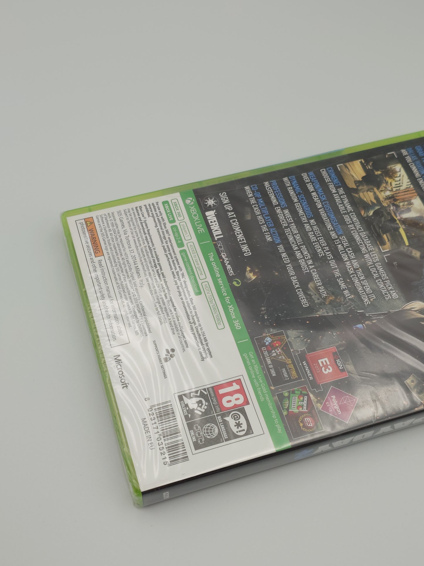 Payday 2 (Xbox 360, PAL) – Factory Sealed