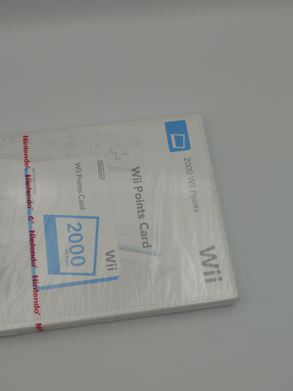 Nintendo Wii 2000 Points Card (Nintendo Wii, UKV) – Factory Sealed