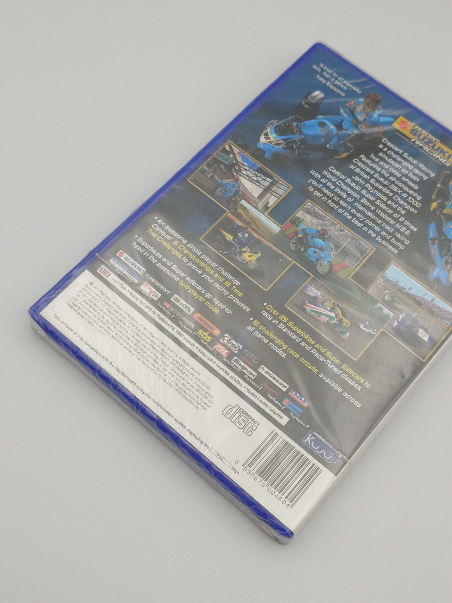 Crescent Suzuki Racing: Superbikes and Super Sidecars (PS2, UK PAL) – Factory Sealed