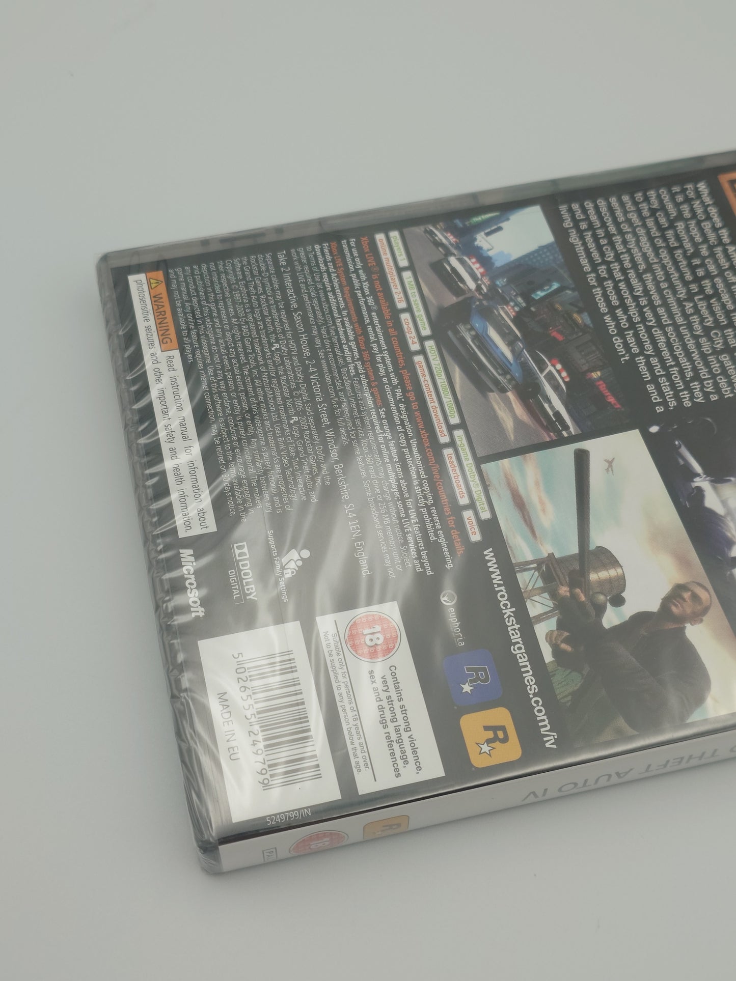 Grand Theft Auto IV (Xbox 360 Classics, PAL) – Factory Sealed