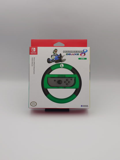 Mario Kart 8 Deluxe – Deluxe Wheel Attachment: Luigi Variant (Nintendo Switch) – Factory Sealed