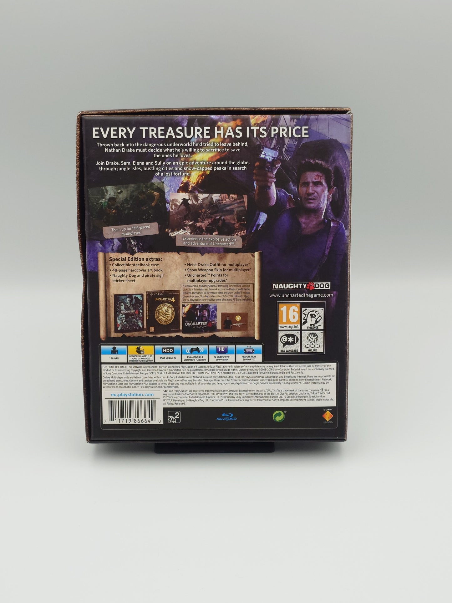 Uncharted 4: A Thief’s End – Special Edition (PS4, UK PAL) – Factory Sealed Steelbook