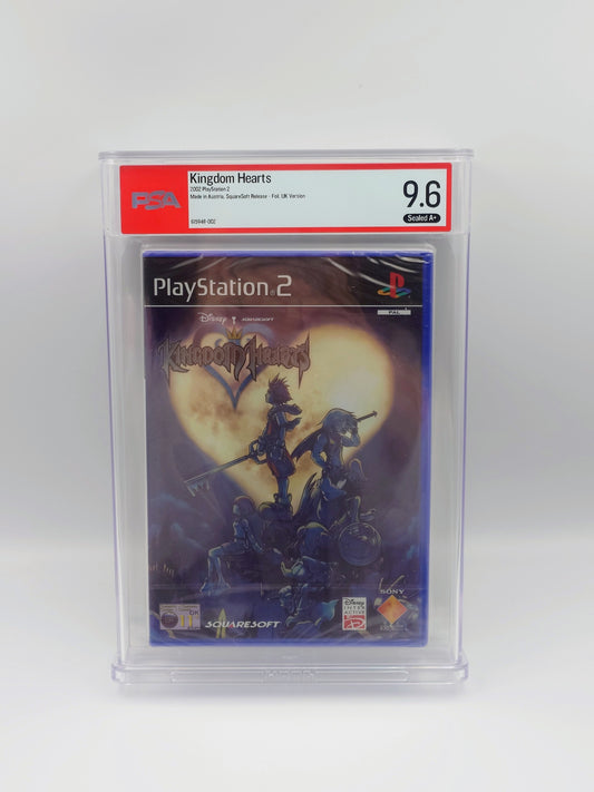 Kingdom Hearts - Foil 'First Print' (PS2, UK PAL, Factory Sealed) - PSA Graded 9.6 A+