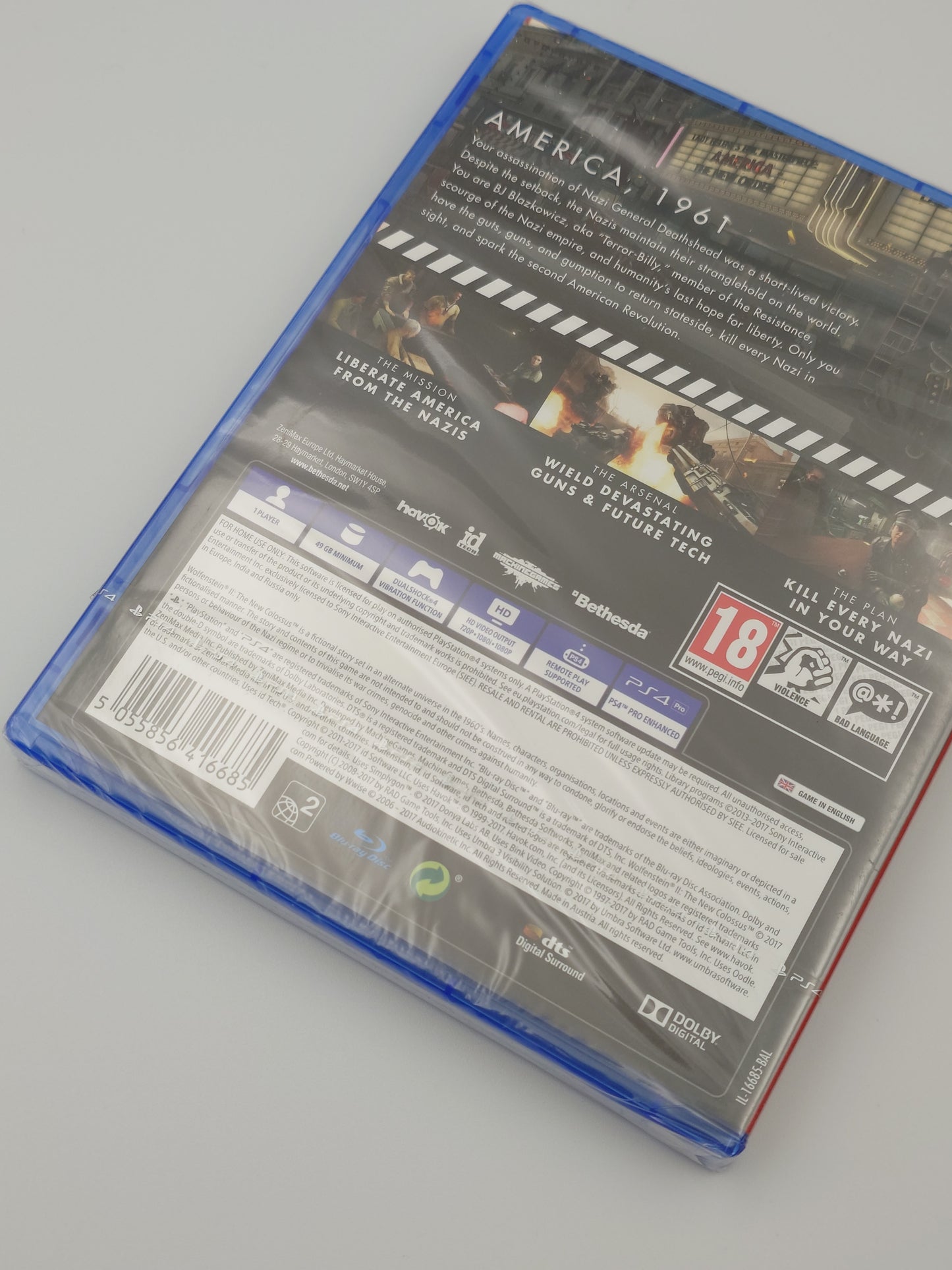 Wolfenstein II: The New Colossus (PS4, UK PAL) – Factory Sealed