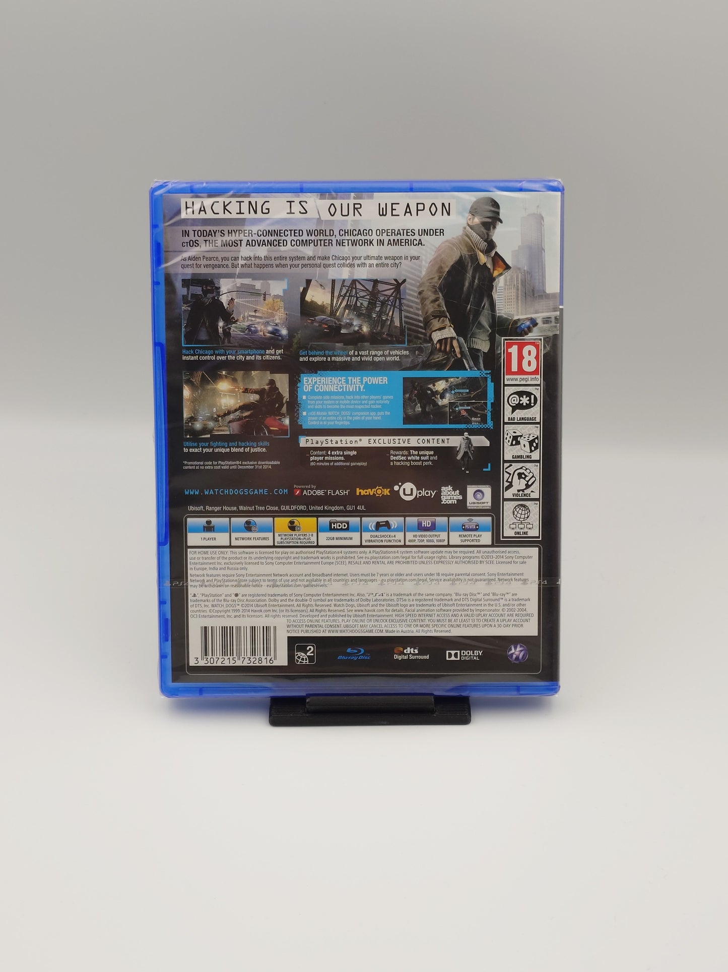 Watch Dogs (PS4, UK PAL) – Factory Sealed
