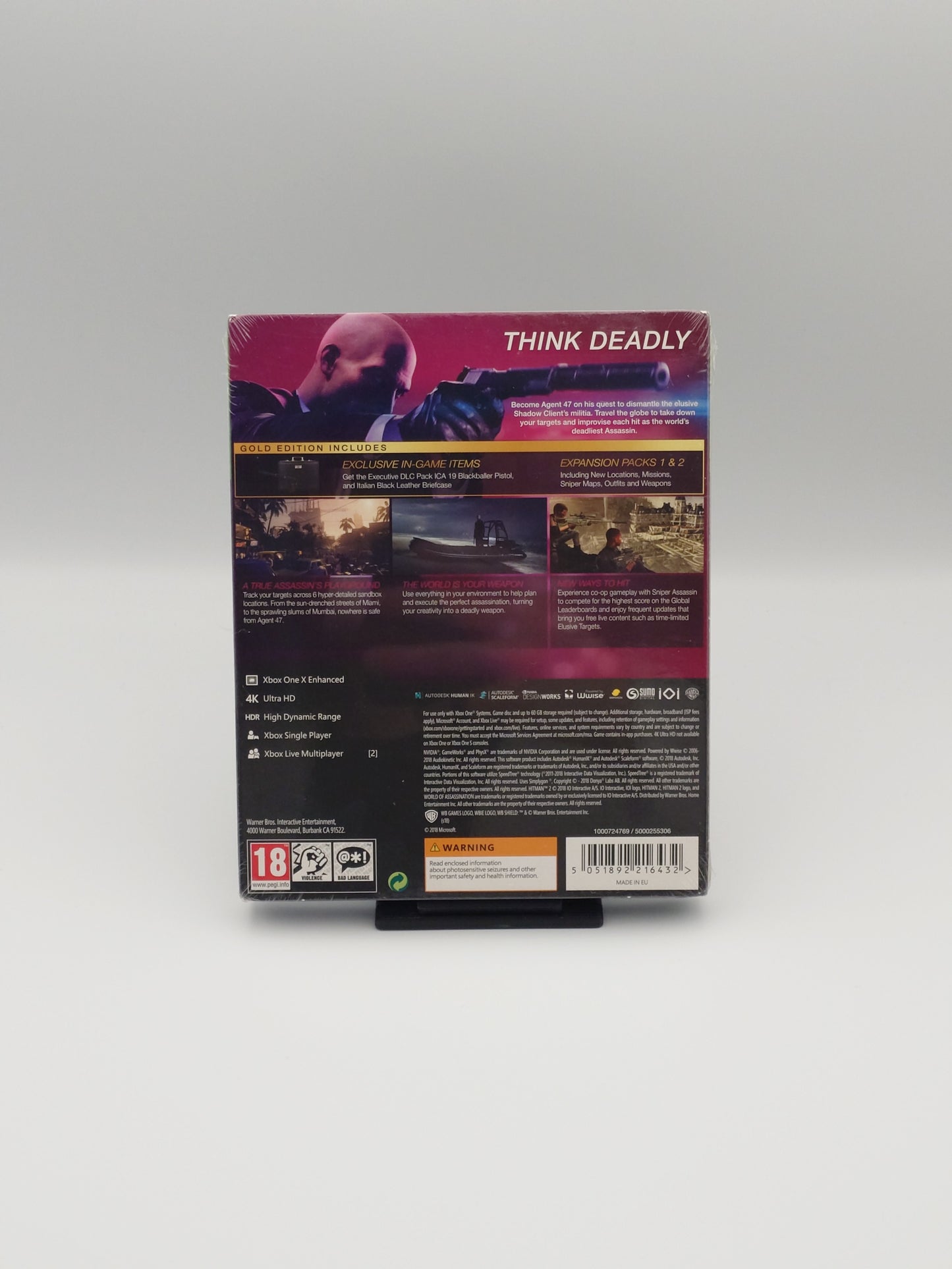 Hitman 2 – Gold Edition (Xbox One, PAL) – Factory Sealed