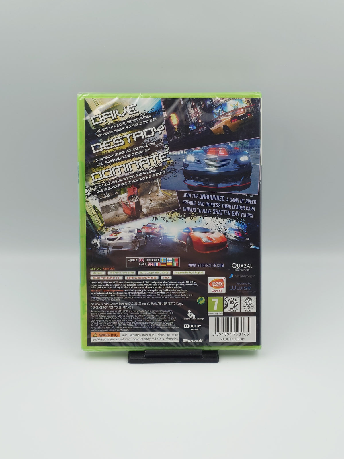 Ridge Racer Unbounded (Xbox 360, PAL) - Factory Sealed