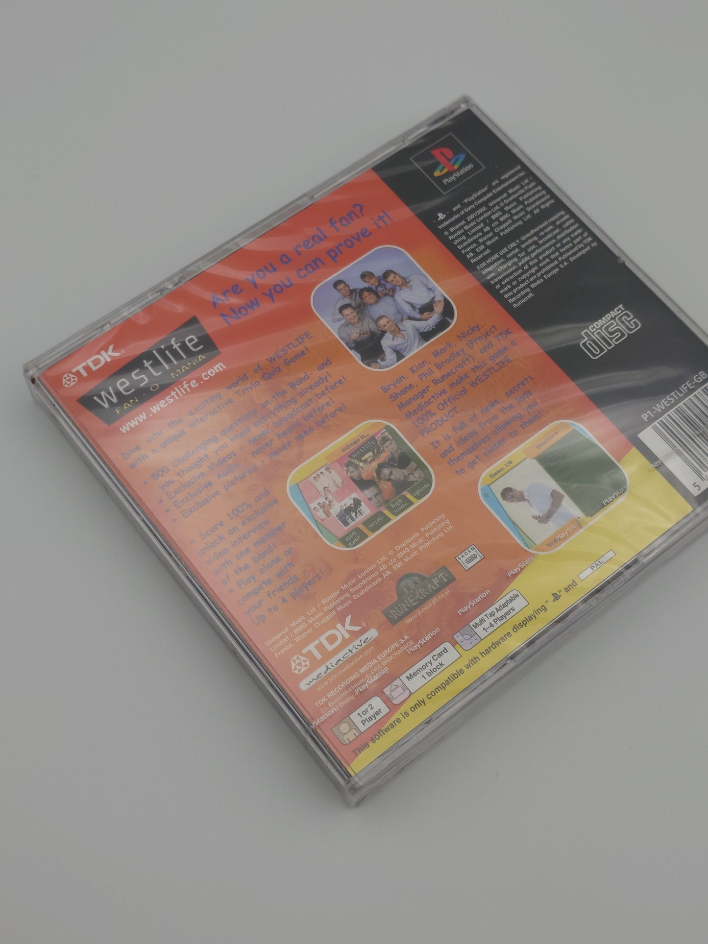 Westlife: Fan-O-Mania (PS1, UK PAL) – Factory Sealed