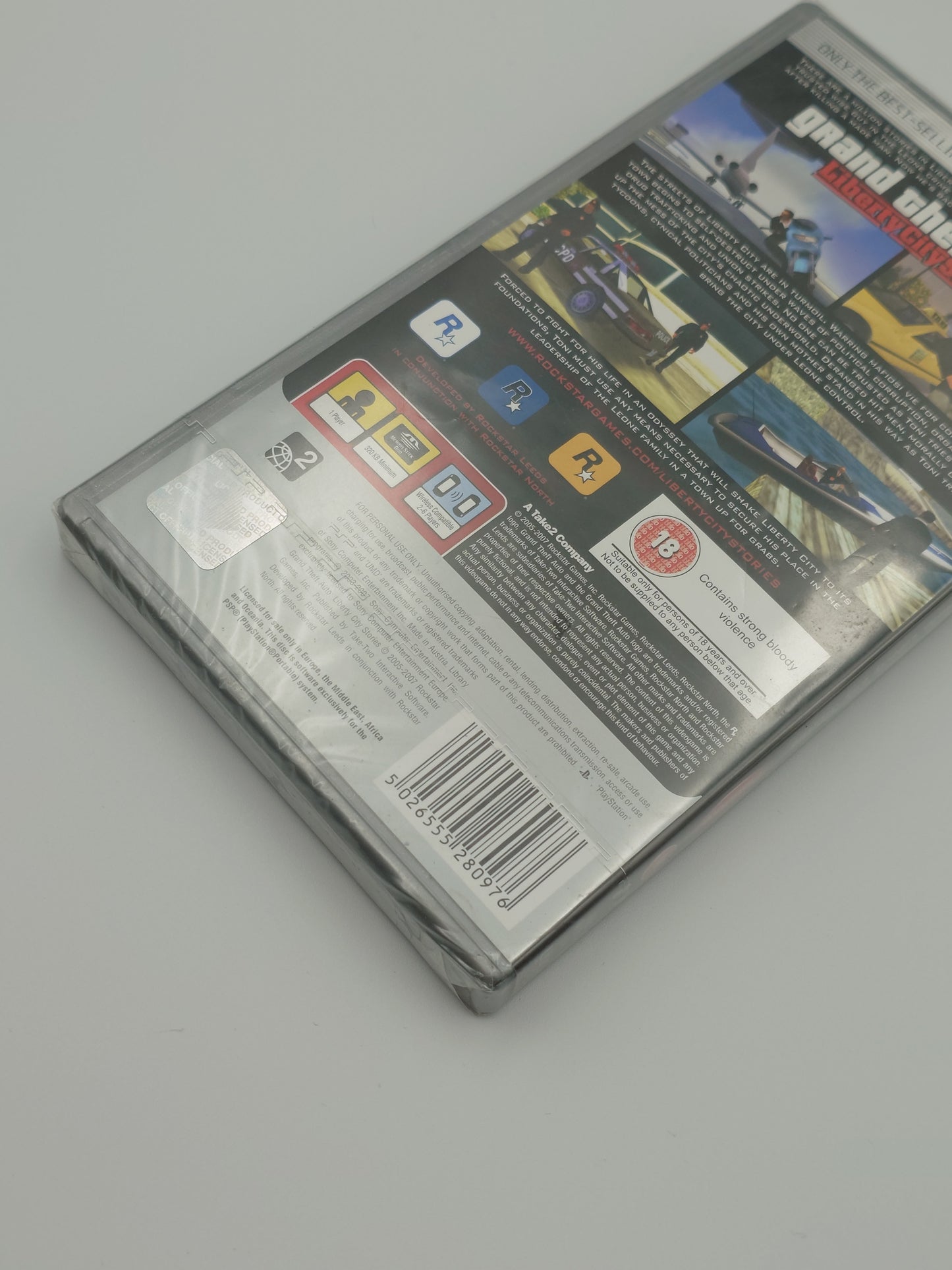 Grand Theft Auto: Liberty City Stories (PSP Platinum, UK PAL) – Factory Sealed