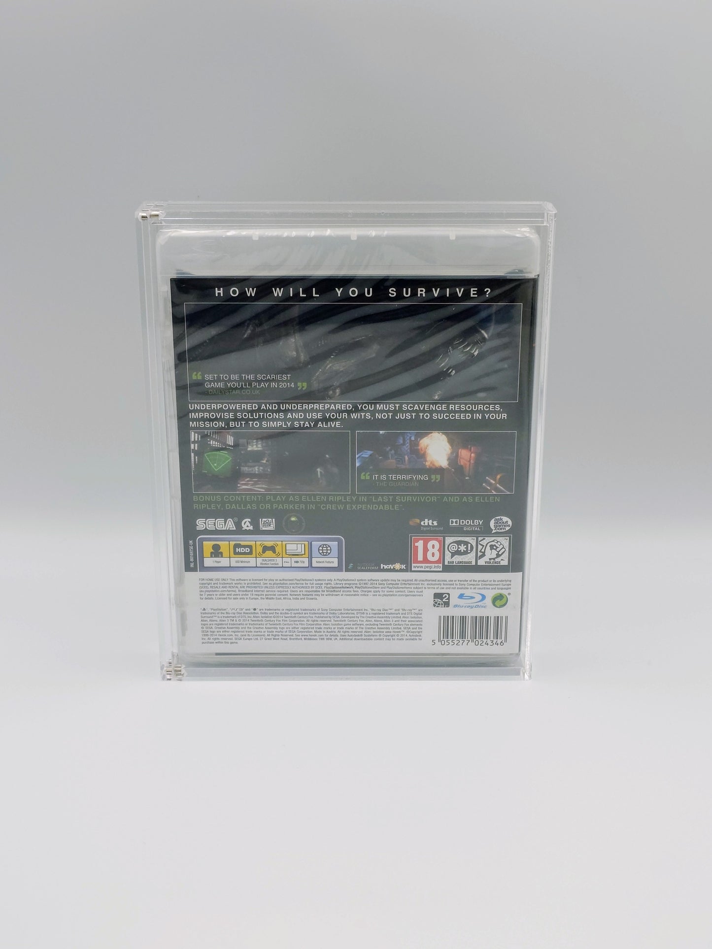 Acrylic Display Case for PlayStation Games – PS3, PS4 & PS5