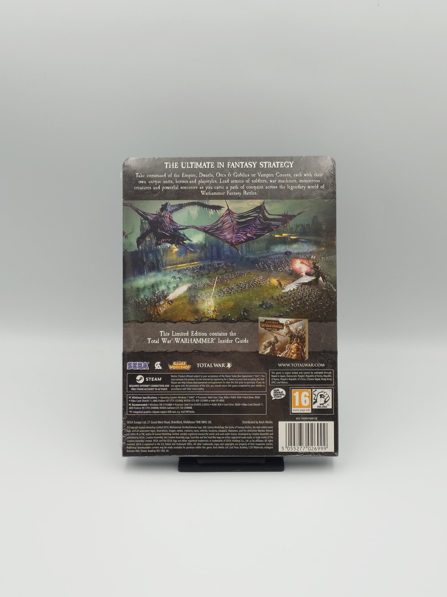 Total War: Warhammer – Limited Edition Steelbook (PC, PAL) – Factory Sealed