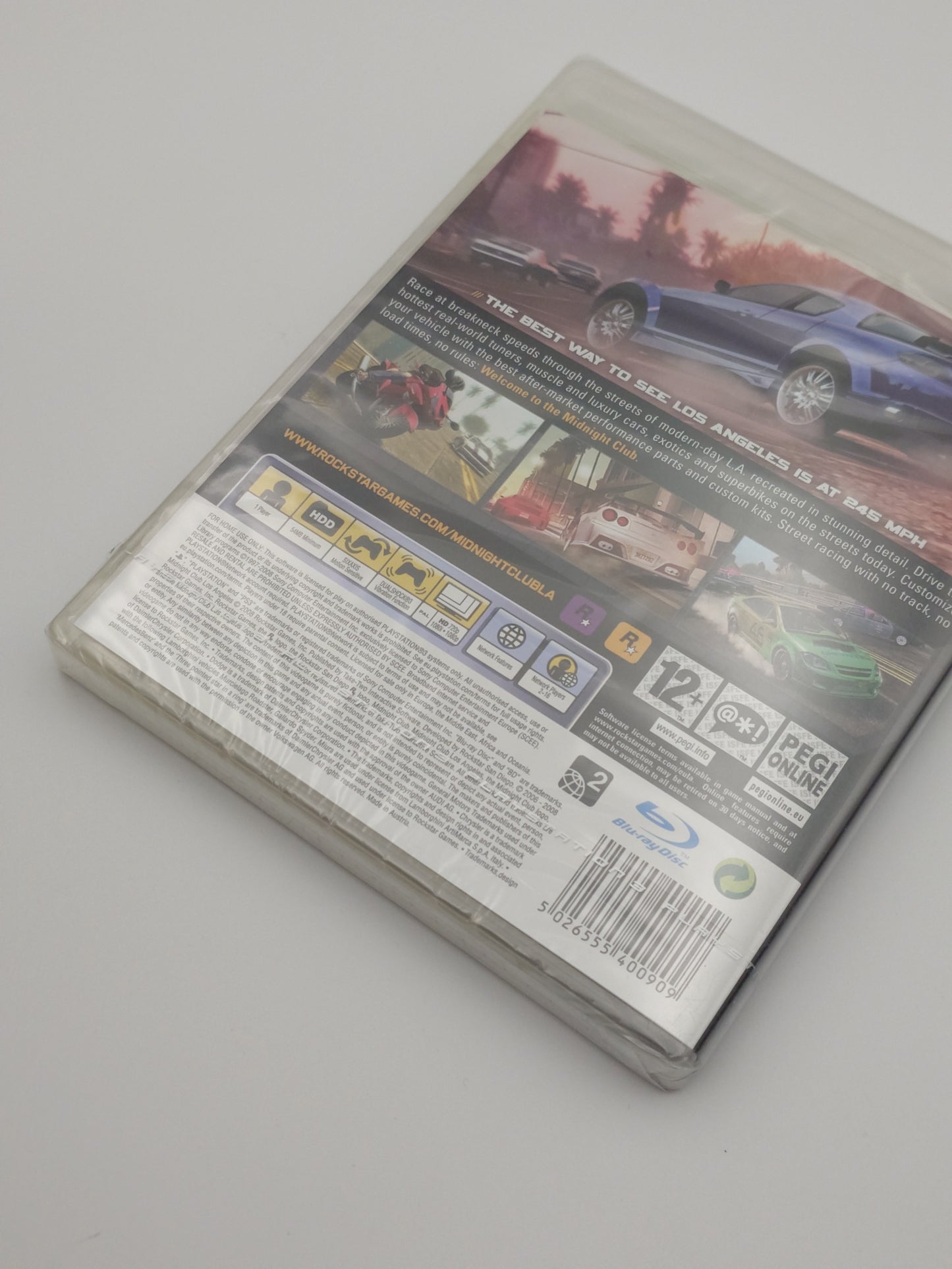 Midnight Club: Los Angeles (PS3, UK PAL) – Factory Sealed