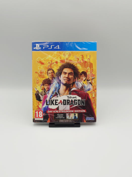 Yakuza: Like a Dragon - Day Ichi Steelbook Edition (PS4, UK PAL) – Factory Sealed