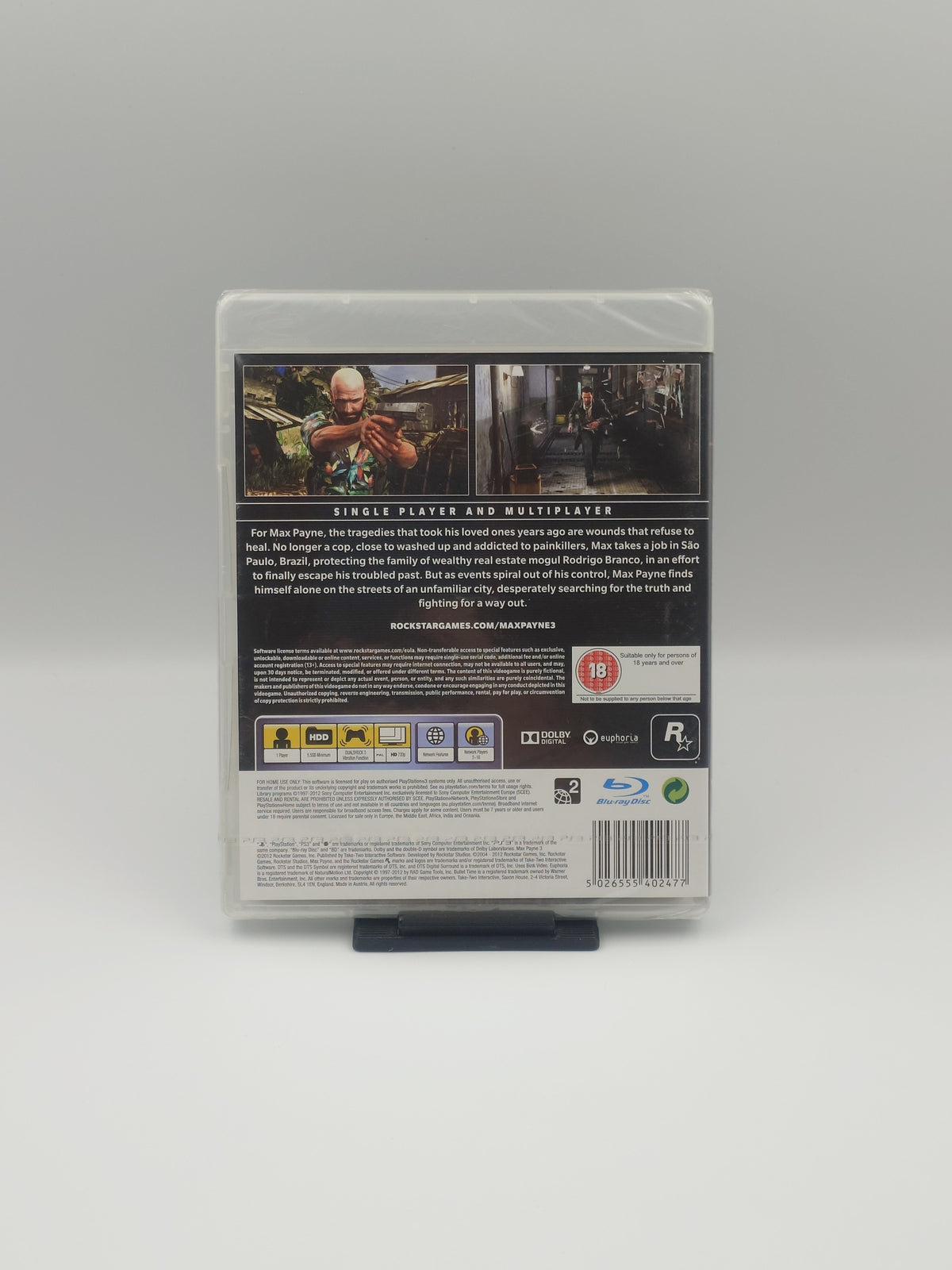 Max Payne 3 (PS3, UK PAL) - Factory Sealed