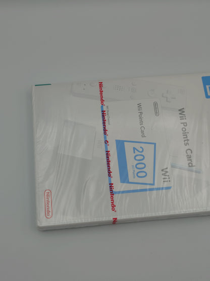 Nintendo Wii 2000 Points Card (Nintendo Wii, UKV) – Factory Sealed