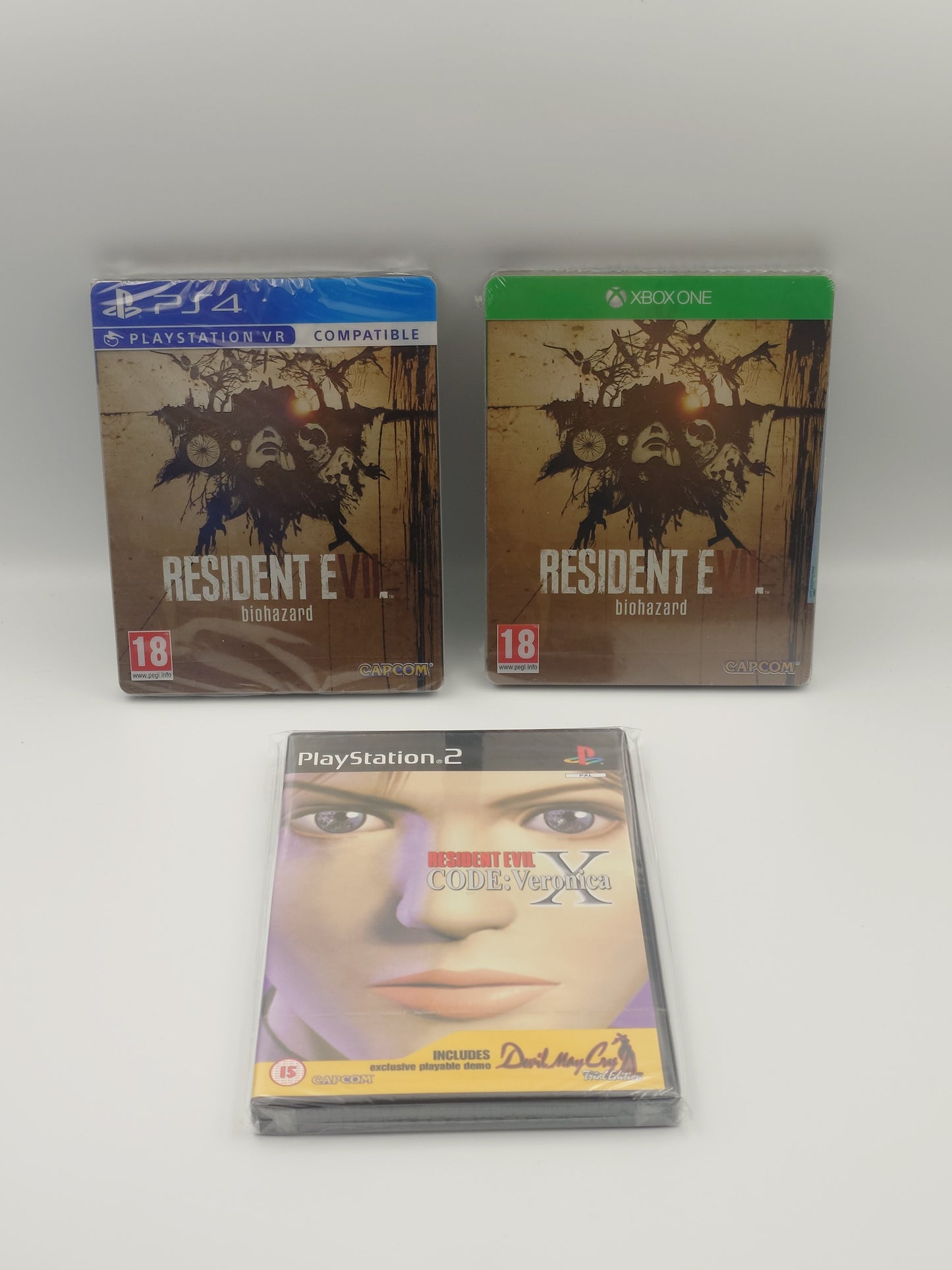 Resident Evil Bundle (PS2, PS4 & Xbox One, PAL) - Factory Sealed